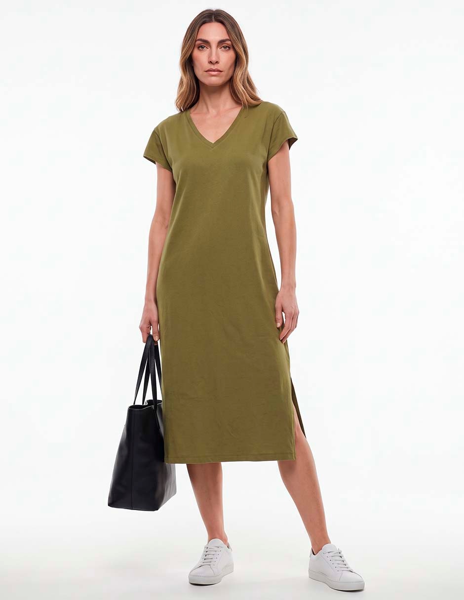 Vestido midi casual para mujer Vestido midi casual para mujer
