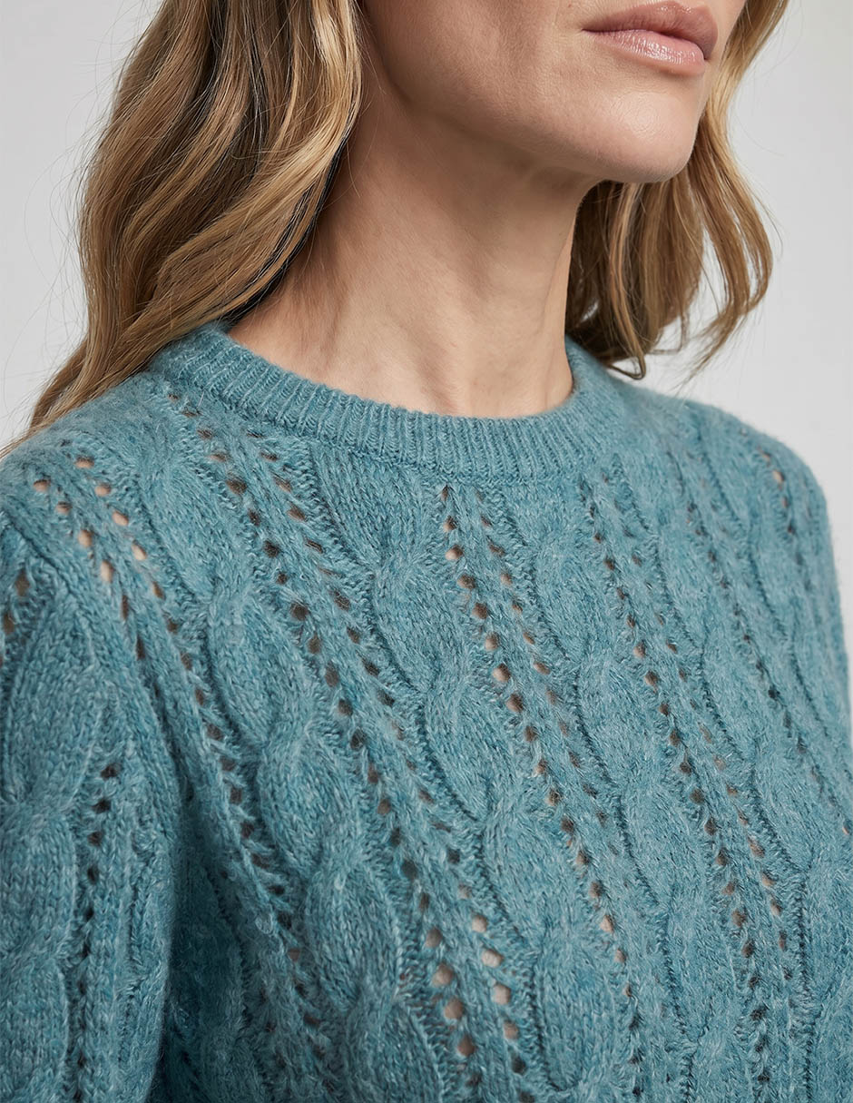 Suéter cuello redondo para mujer 3