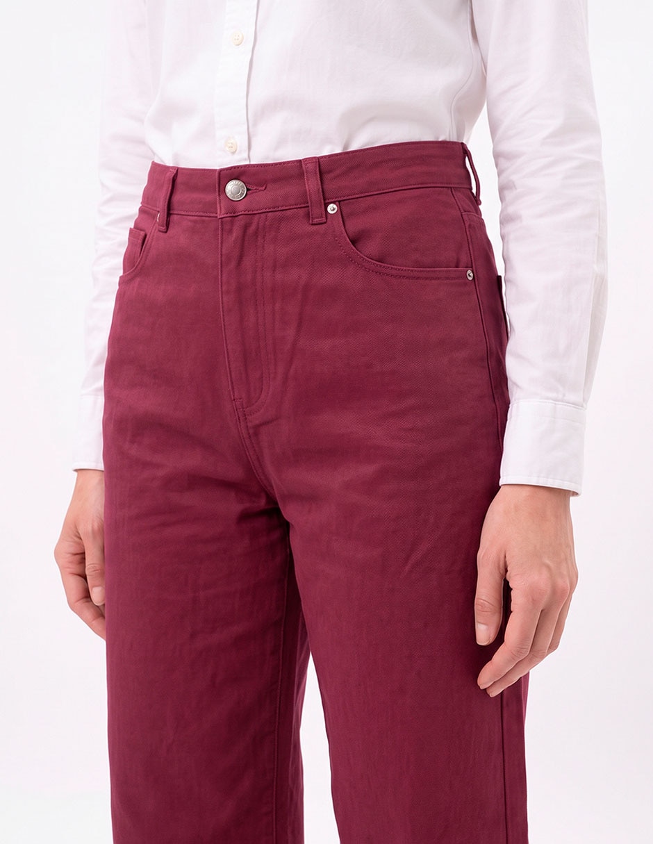 Jeans straight wide leg para mujer 4