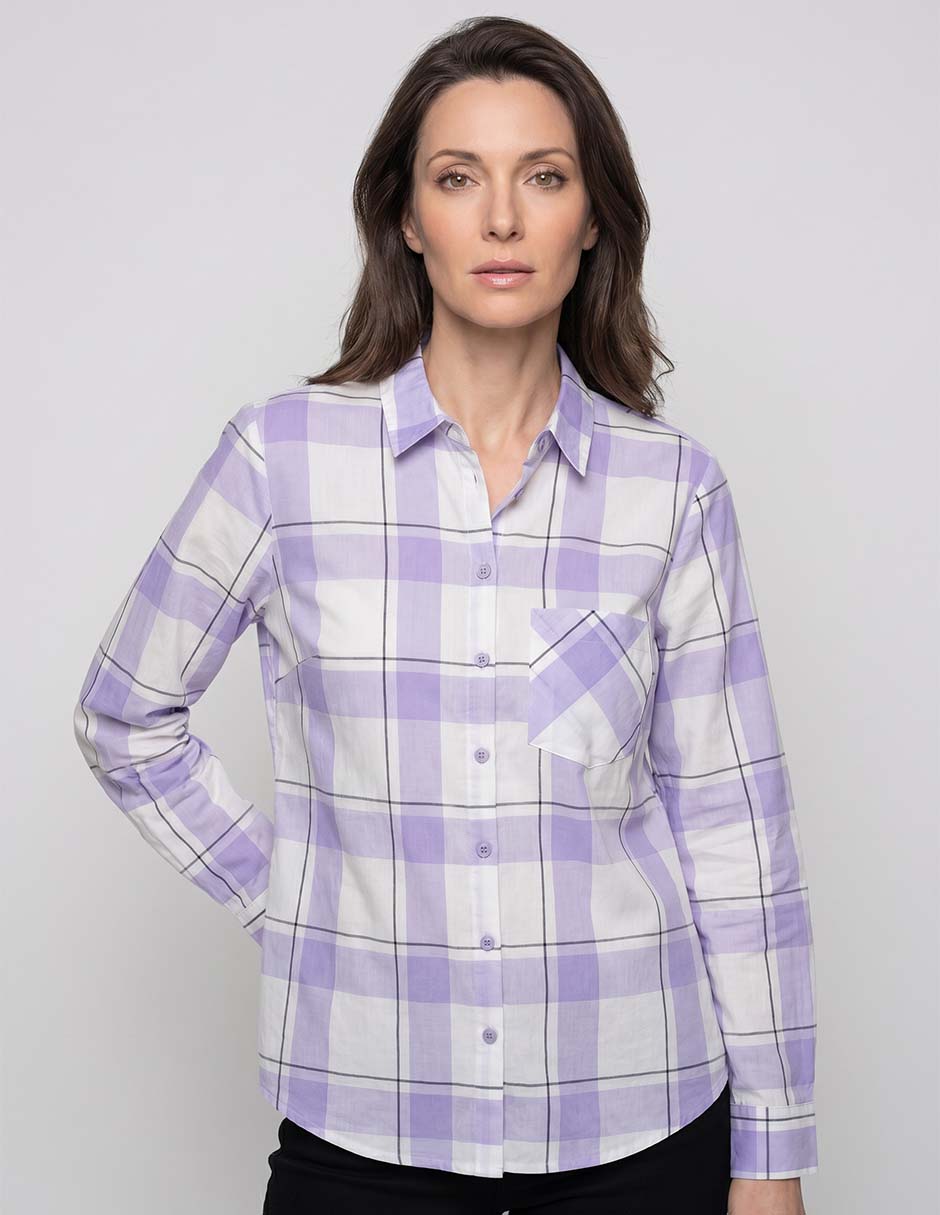 Blusa manga larga para mujer