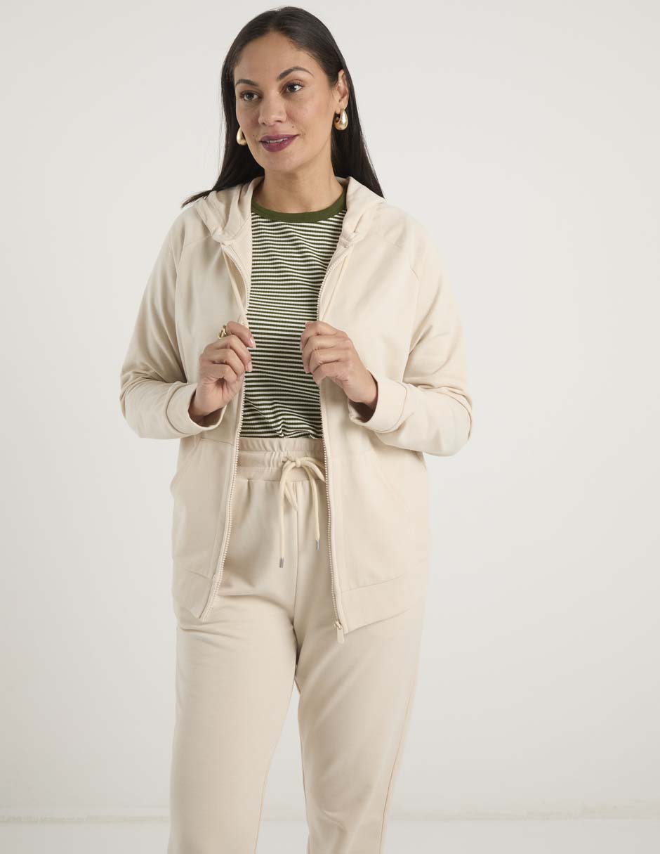 Sudadera con capucha y bolsa para mujer 5