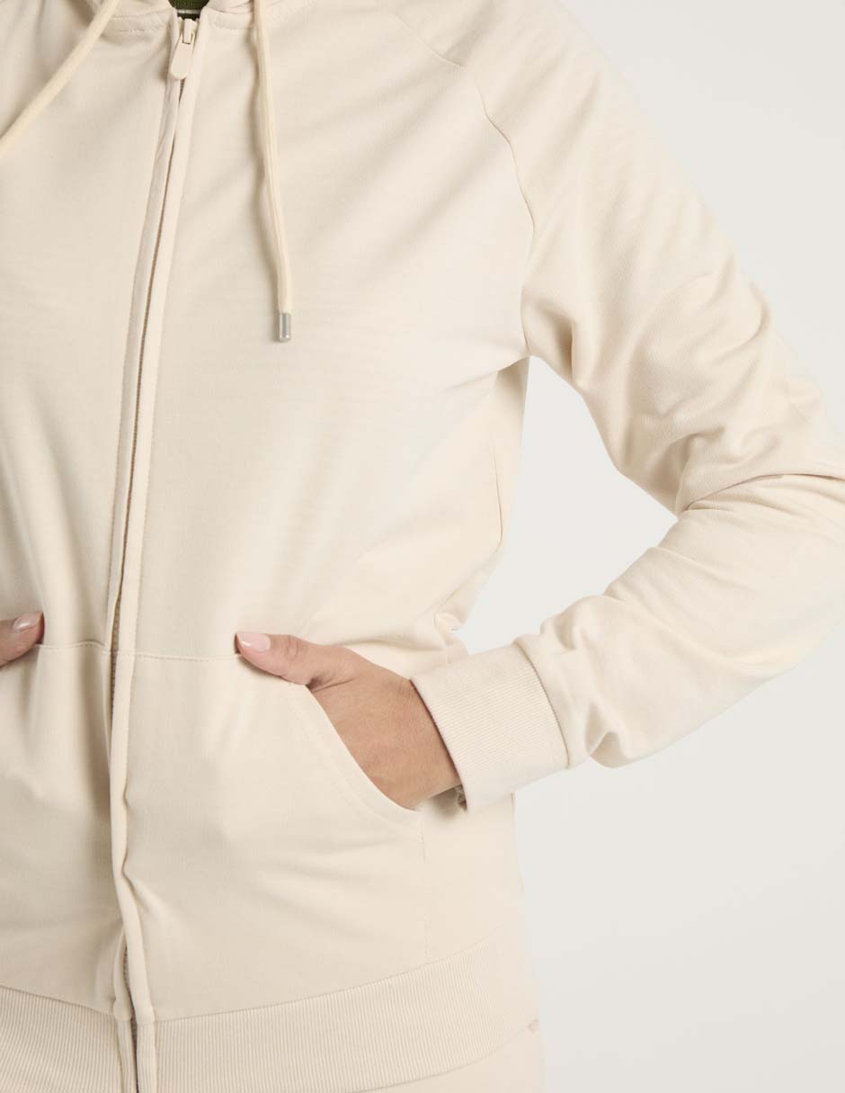 Sudadera con capucha y bolsa para mujer 2