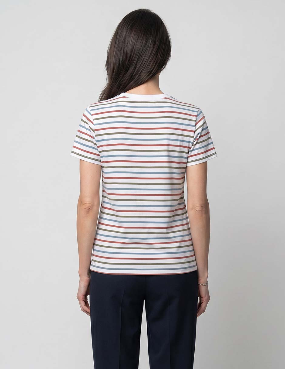 Playera manga corta cuello redondo mujer 2