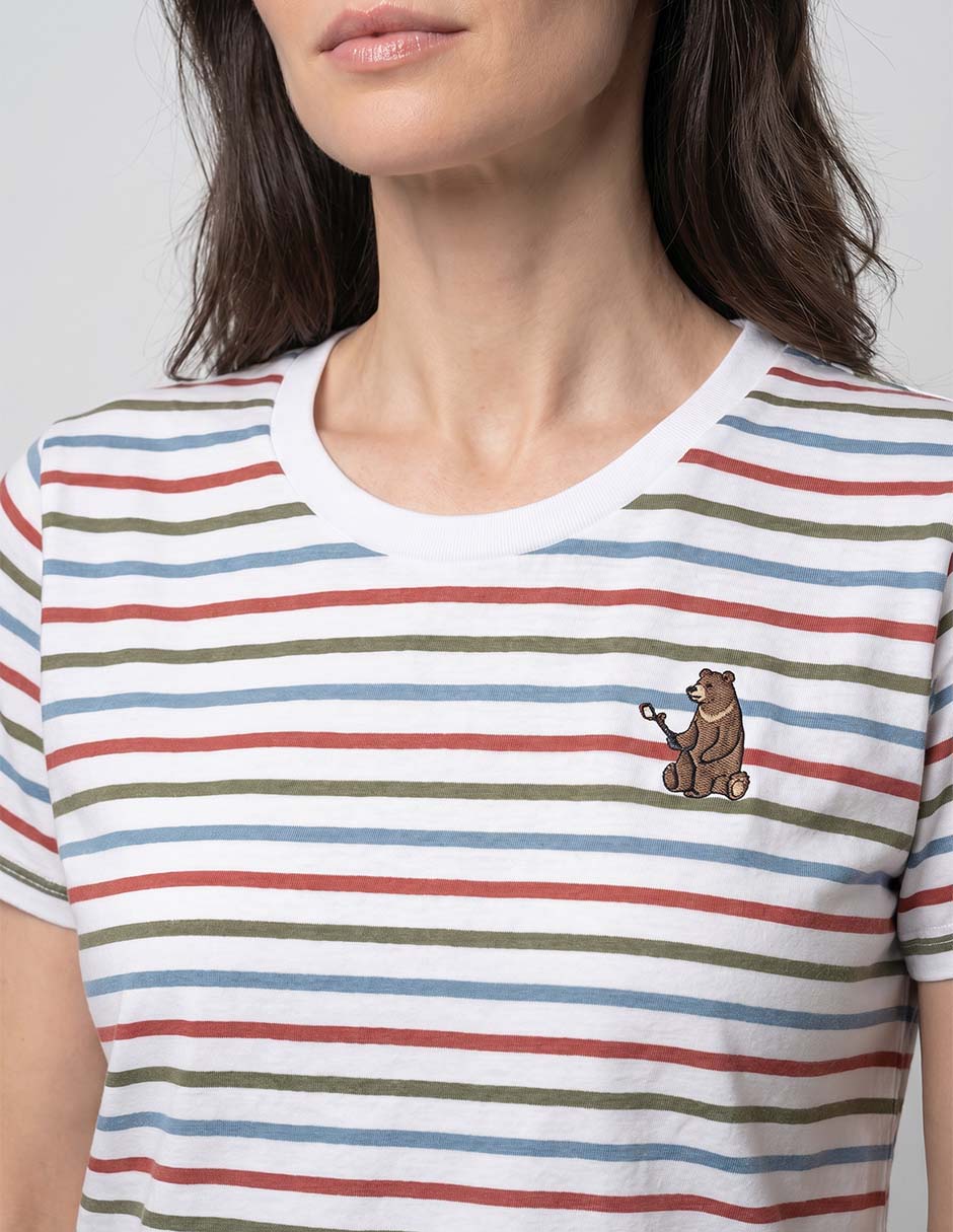 Playera manga corta cuello redondo mujer 3