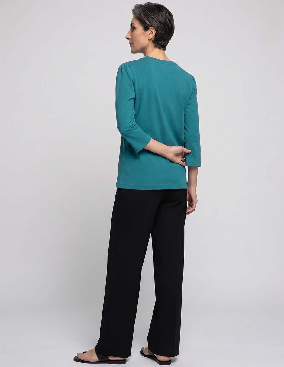 Playera weekend cuello redondo para mujer 3