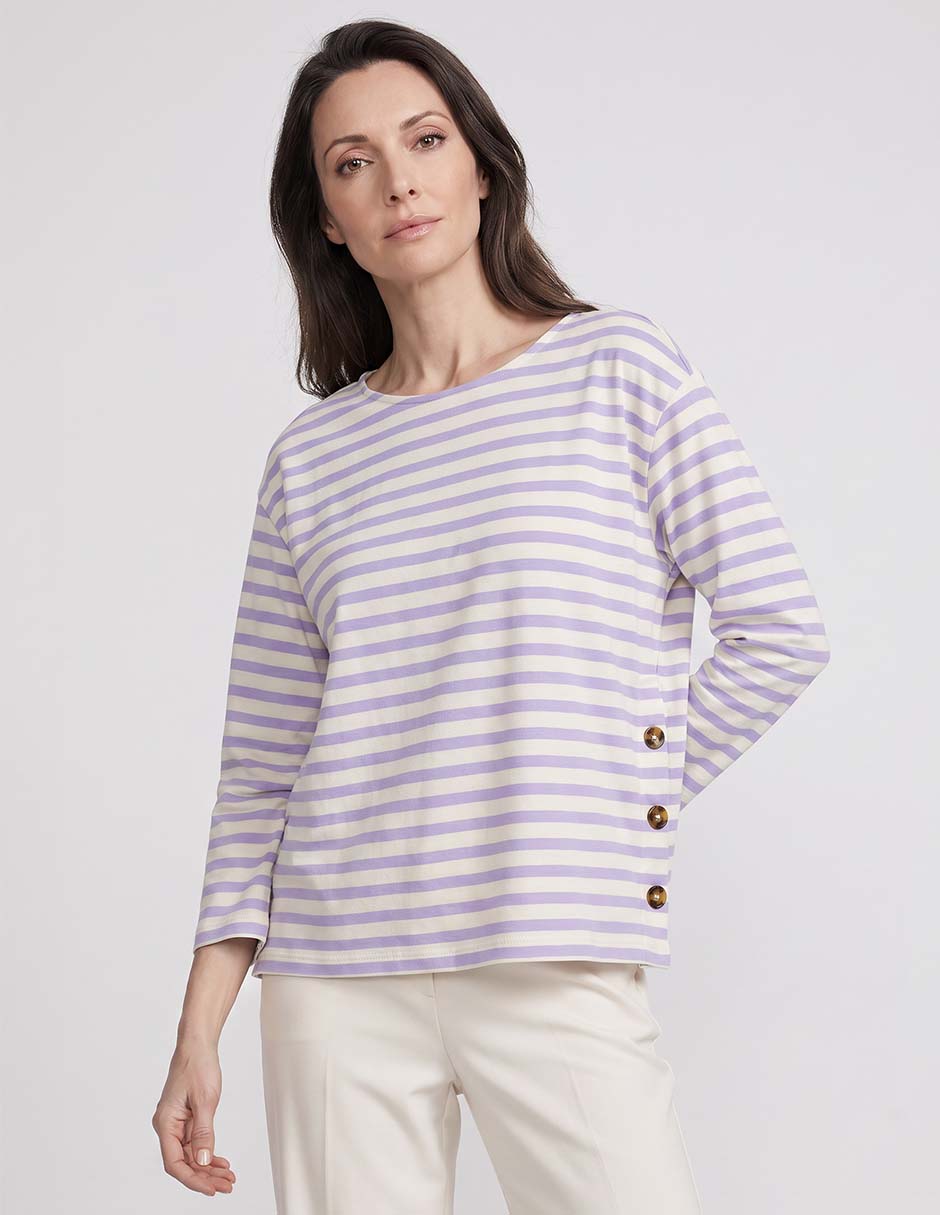 Playera manga larga cuello redondo mujer Playera manga larga cuello redondo mujer