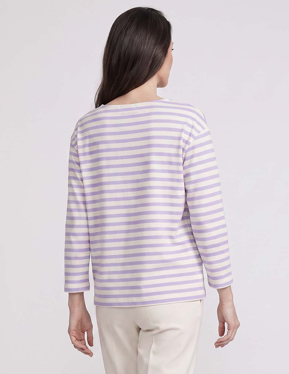 Playera manga larga cuello redondo mujer 4