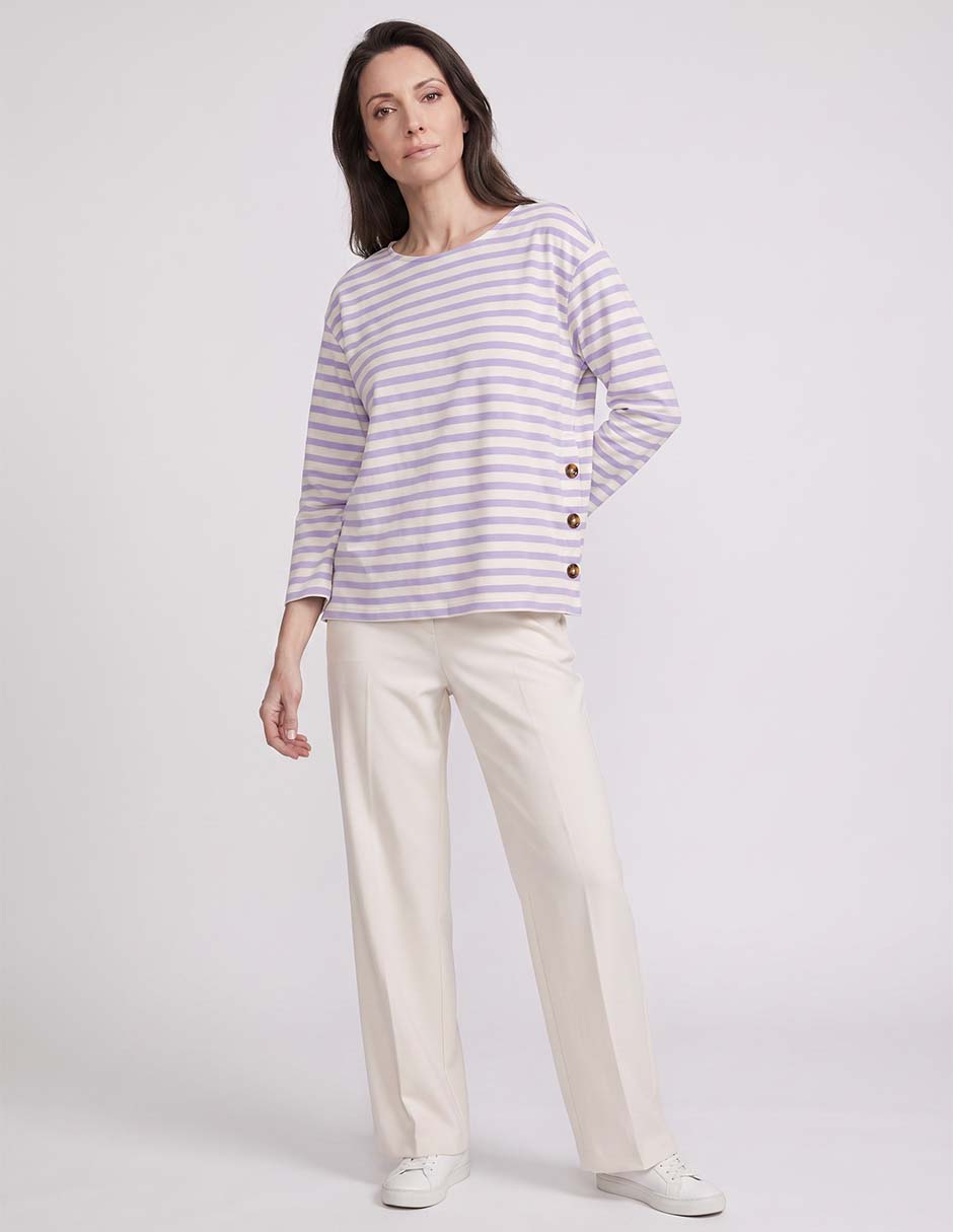 Playera manga larga cuello redondo mujer 3