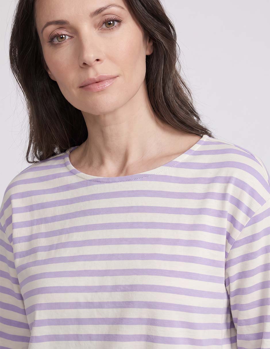 Playera manga larga cuello redondo mujer 2