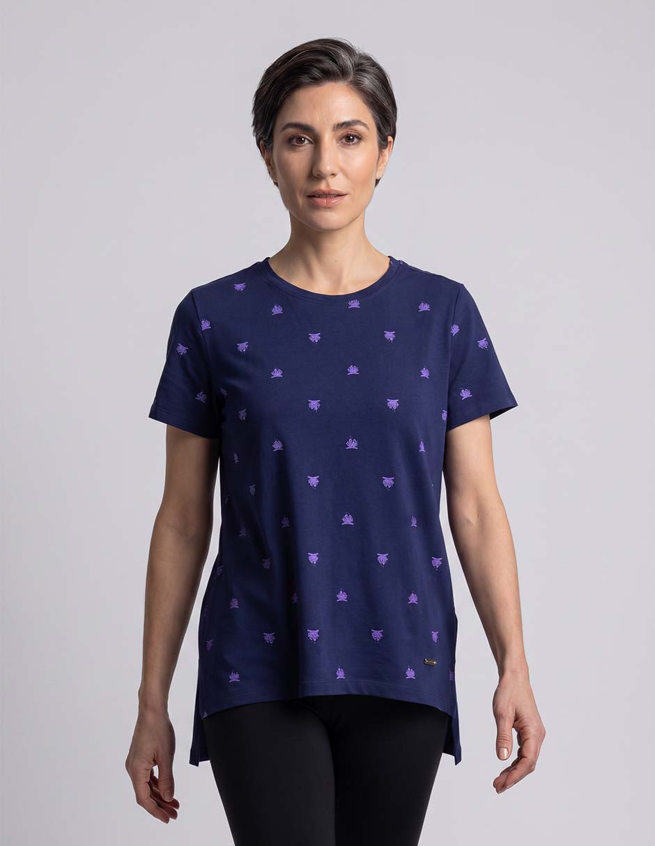Playera weekend cuello redondo para mujer