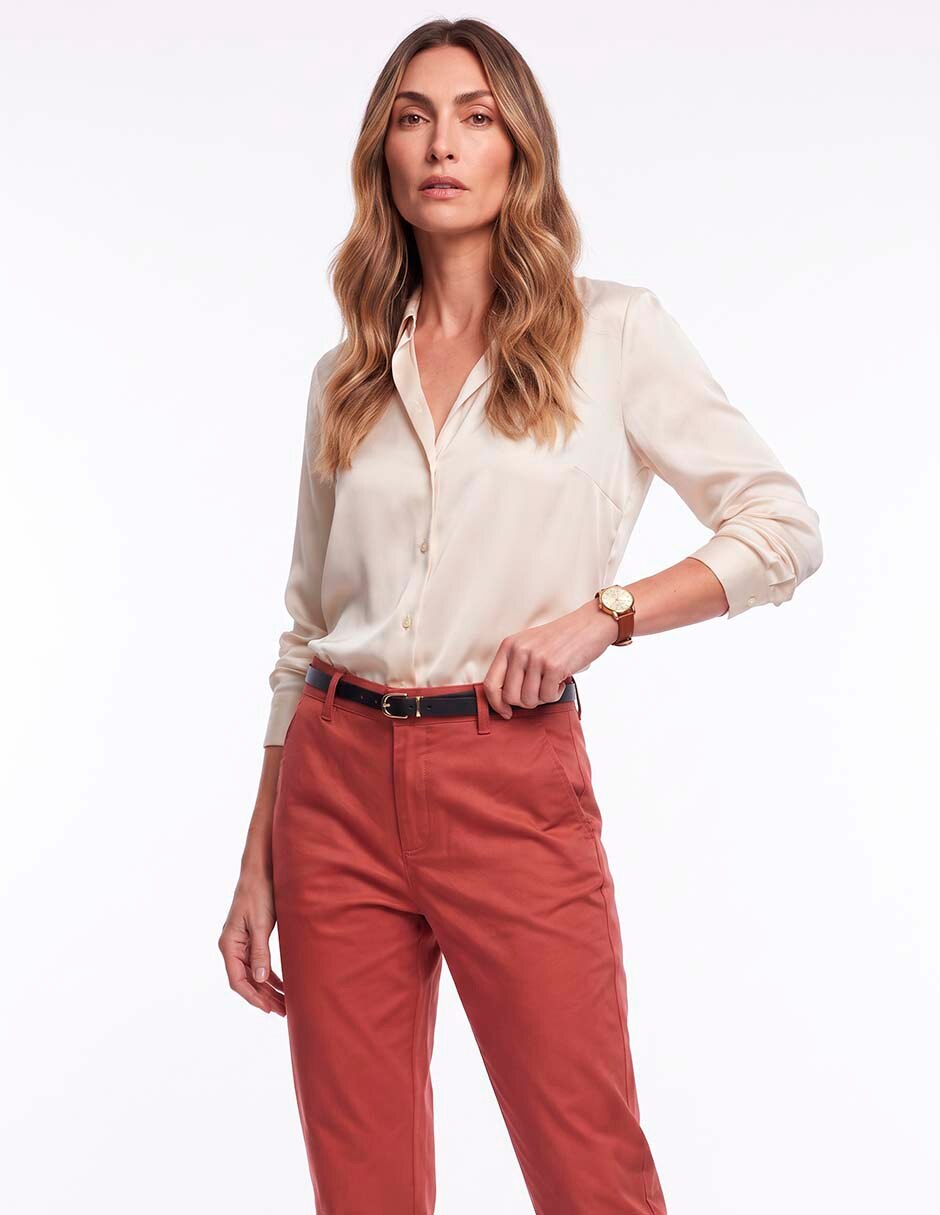 Pantalón chino slim para mujer 3