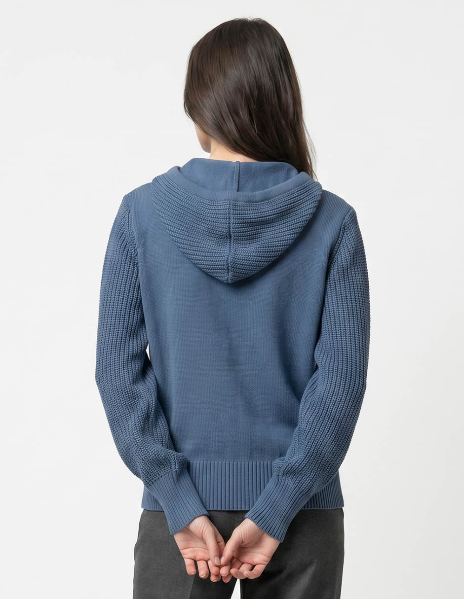 Suéter cuello con cierre para mujer 2