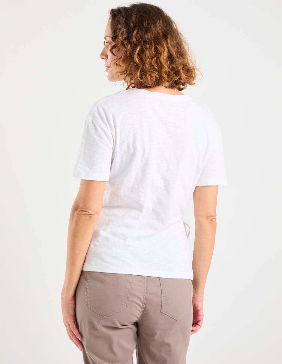 Playera manga corta cuello redondo mujer 2