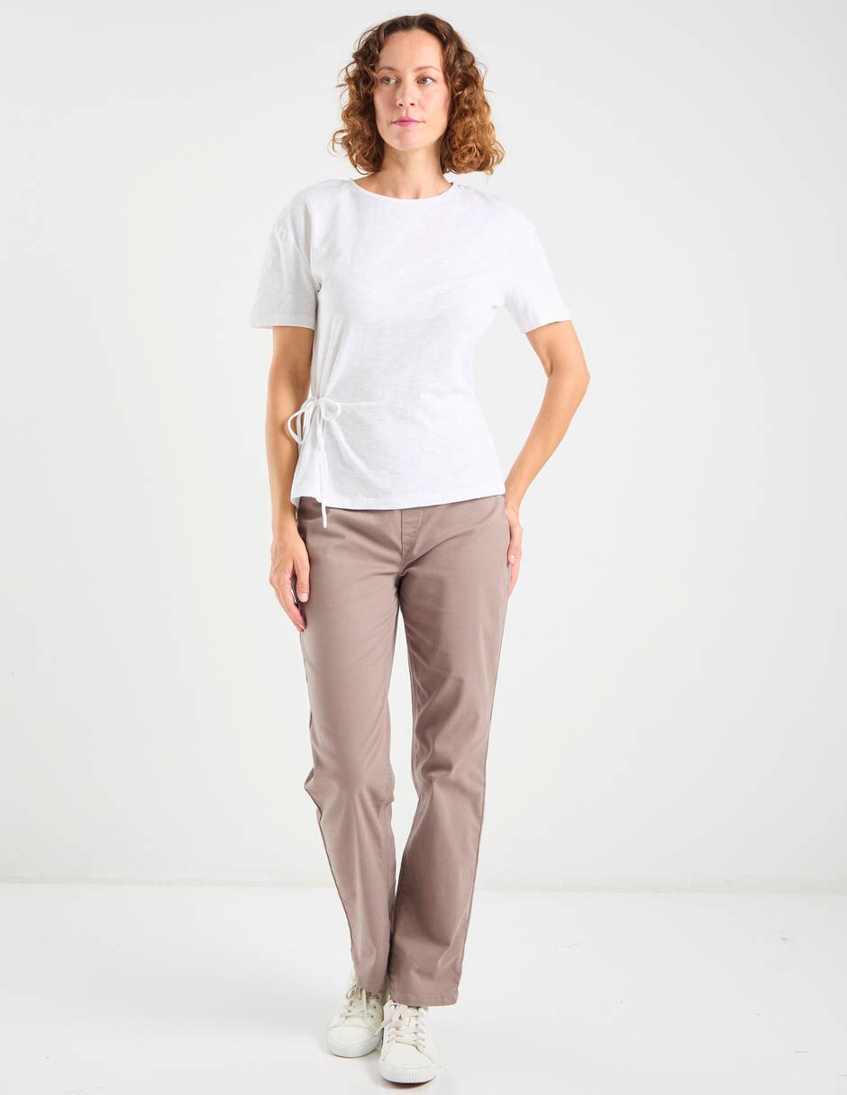Playera manga corta cuello redondo mujer 3