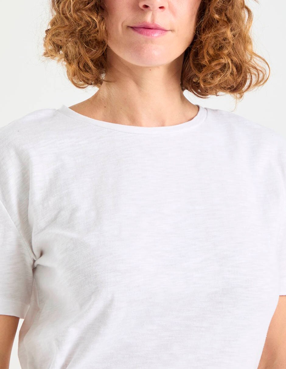 Playera manga corta cuello redondo mujer 4