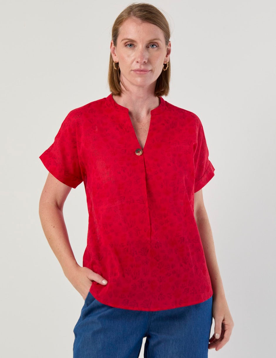 Blusa manga corta para mujer 1