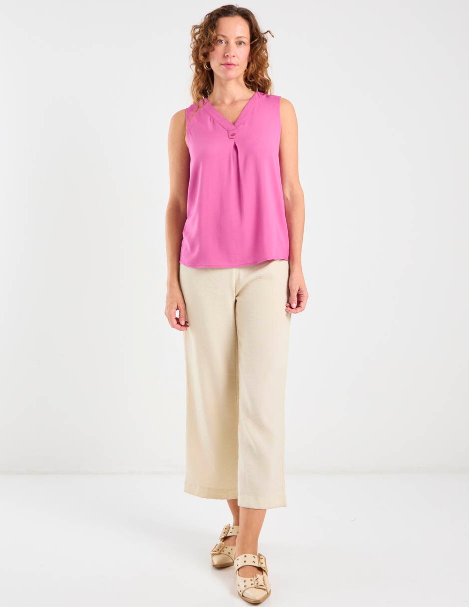 Blusa sin manga para mujer 4