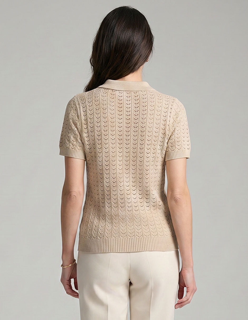 Playera tipo polo Weekend para mujer