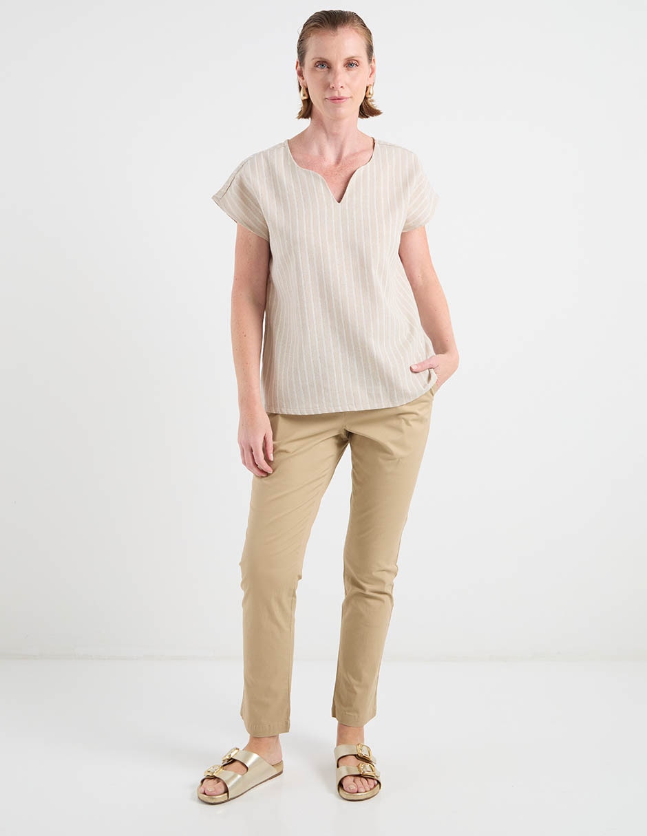 Blusa manga corta para mujer 8
