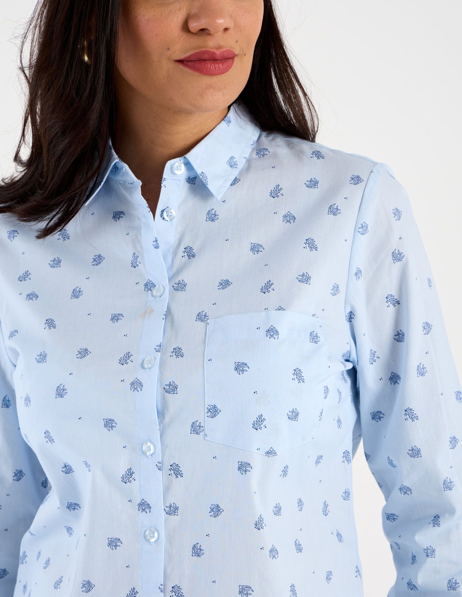 Blusa manga larga para mujer 5