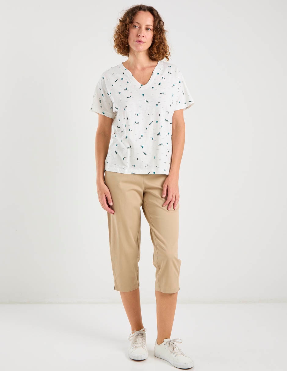 Playera manga corta cuello v mujer 3