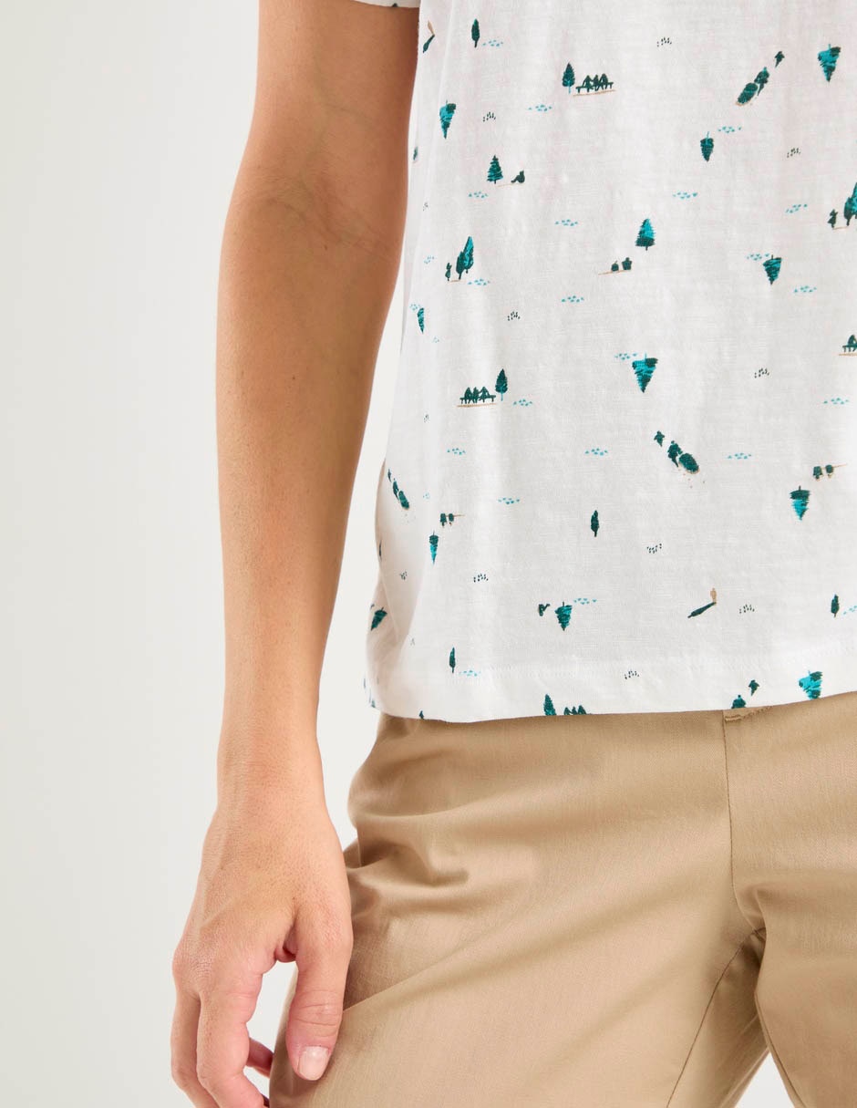 Playera manga corta cuello v mujer 5