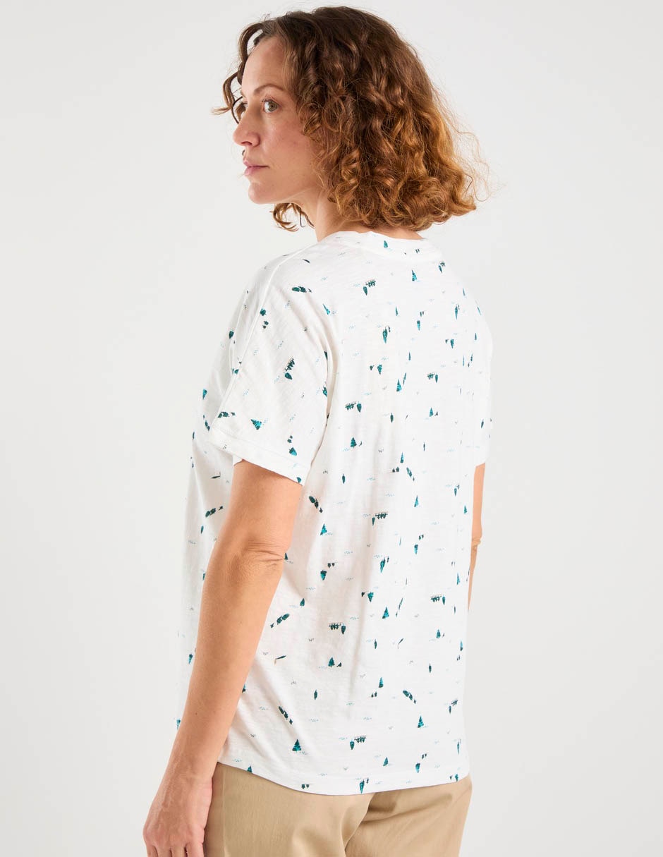 Playera manga corta cuello v mujer 6