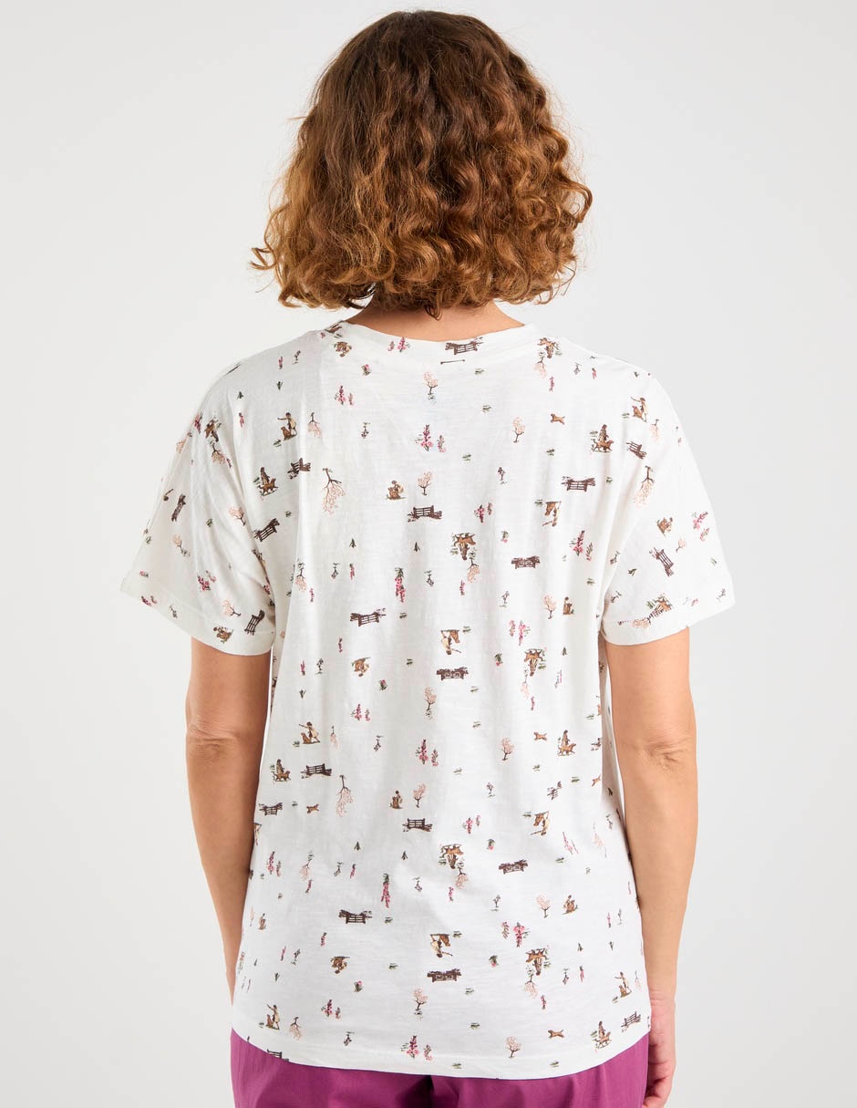 Playera manga corta cuello v mujer 6