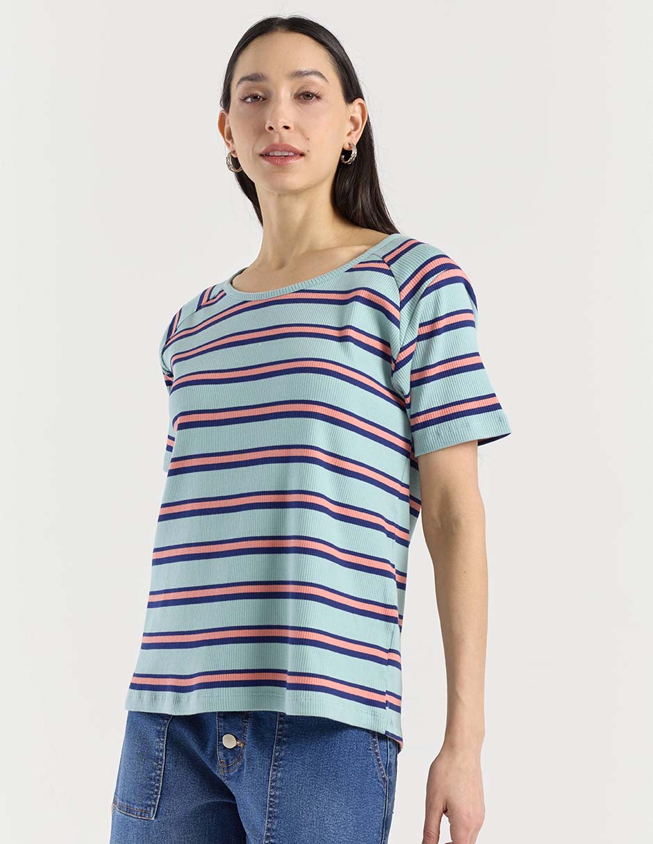 Playera manga corta Weekend cuello redondo para mujer