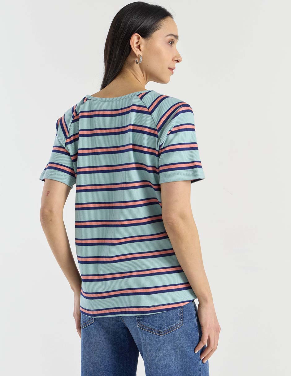 Playera manga corta Weekend cuello redondo para mujer