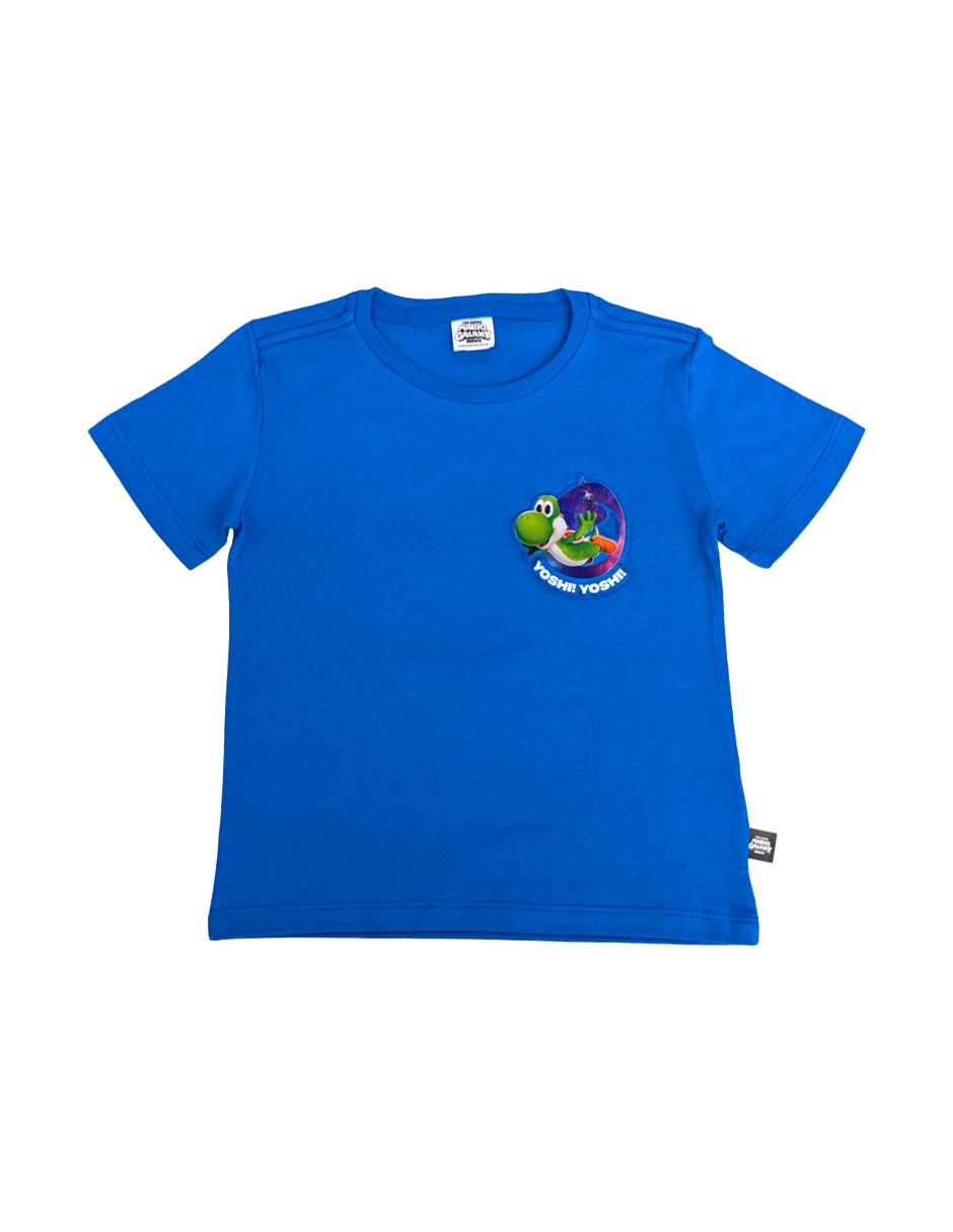 Playera Nintendo Mario Bros manga regular para niño Playera Nintendo Mario Bros manga regular para niño