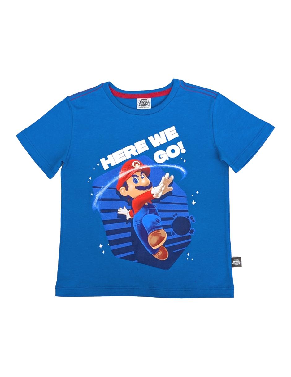 Playera Mario Bros manga corta para niño Playera Mario Bros manga corta para niño