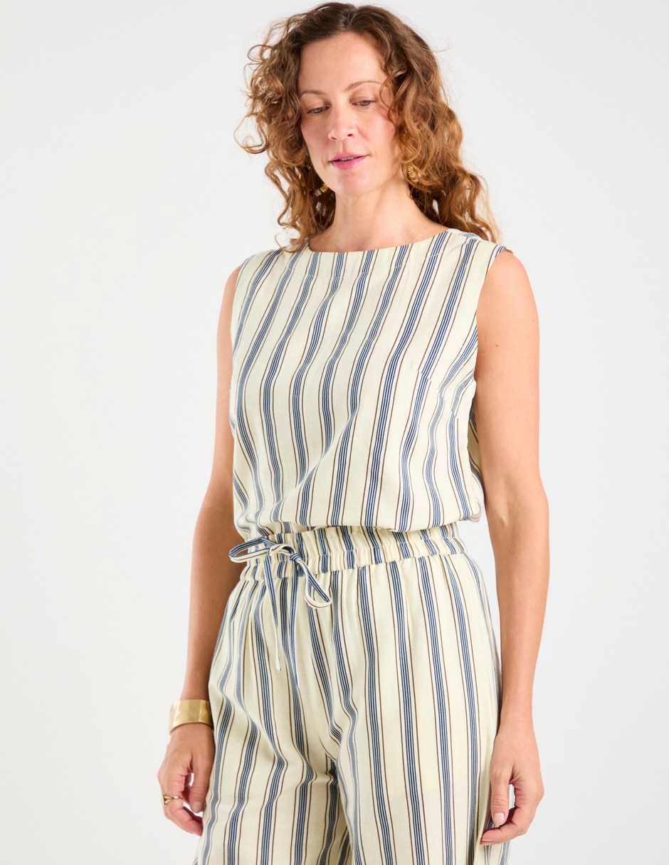 Blusa sin manga para mujer 2