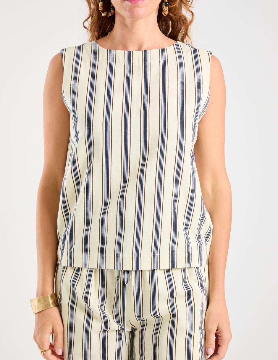 Blusa sin manga para mujer 7