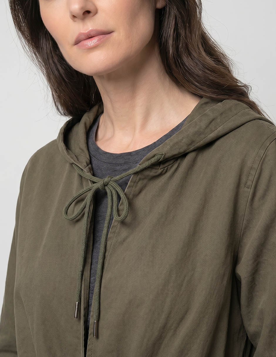 Chamarra parka de algodón para mujer 4