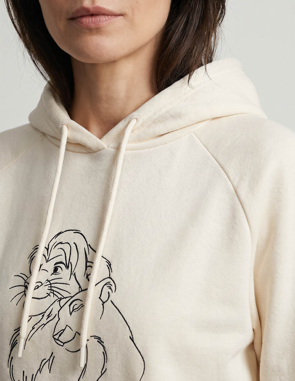 Sudadera con capucha y bolsa Disney Dtr Simba para mujer