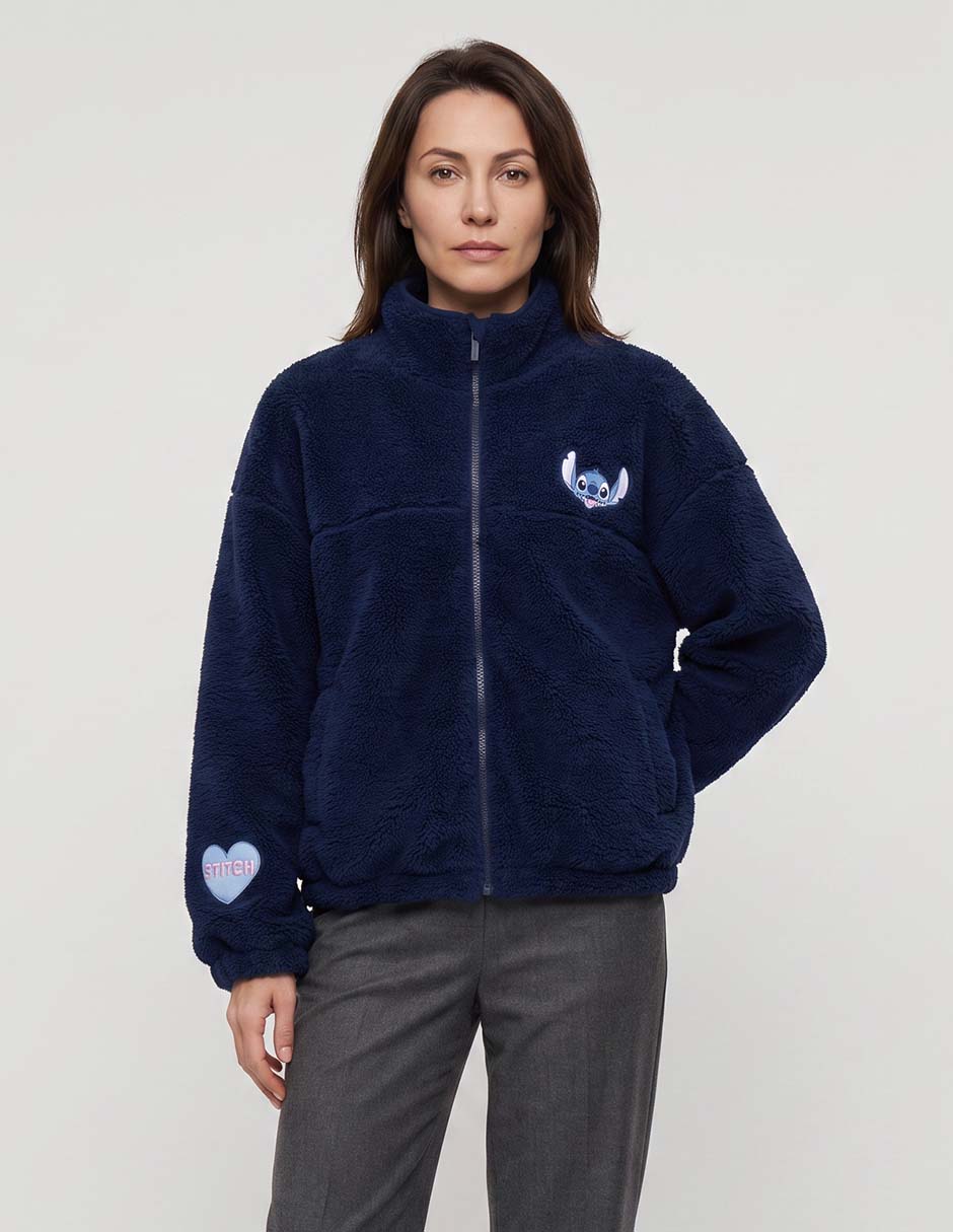 Chamarra Stitch Para Mujer de algodón Chamarra Stitch Para Mujer de algodón