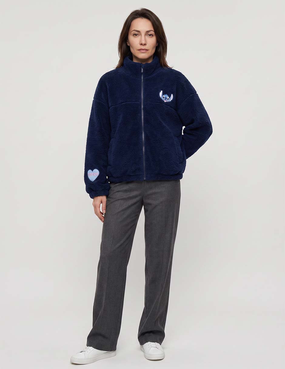 Chamarra Stitch Para Mujer de algodón 3