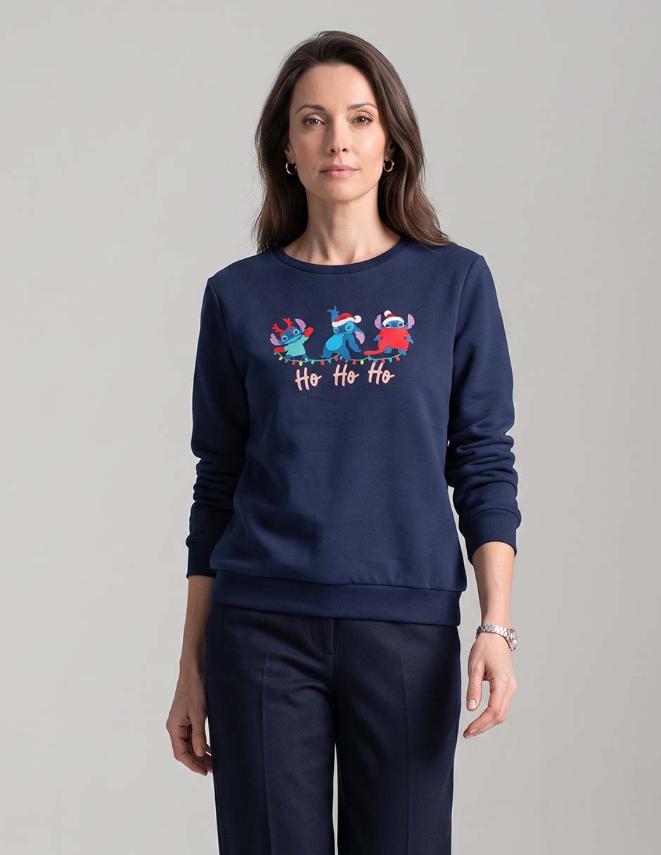 Sudadera navideña stitch para mujer Sudadera navideña stitch para mujer