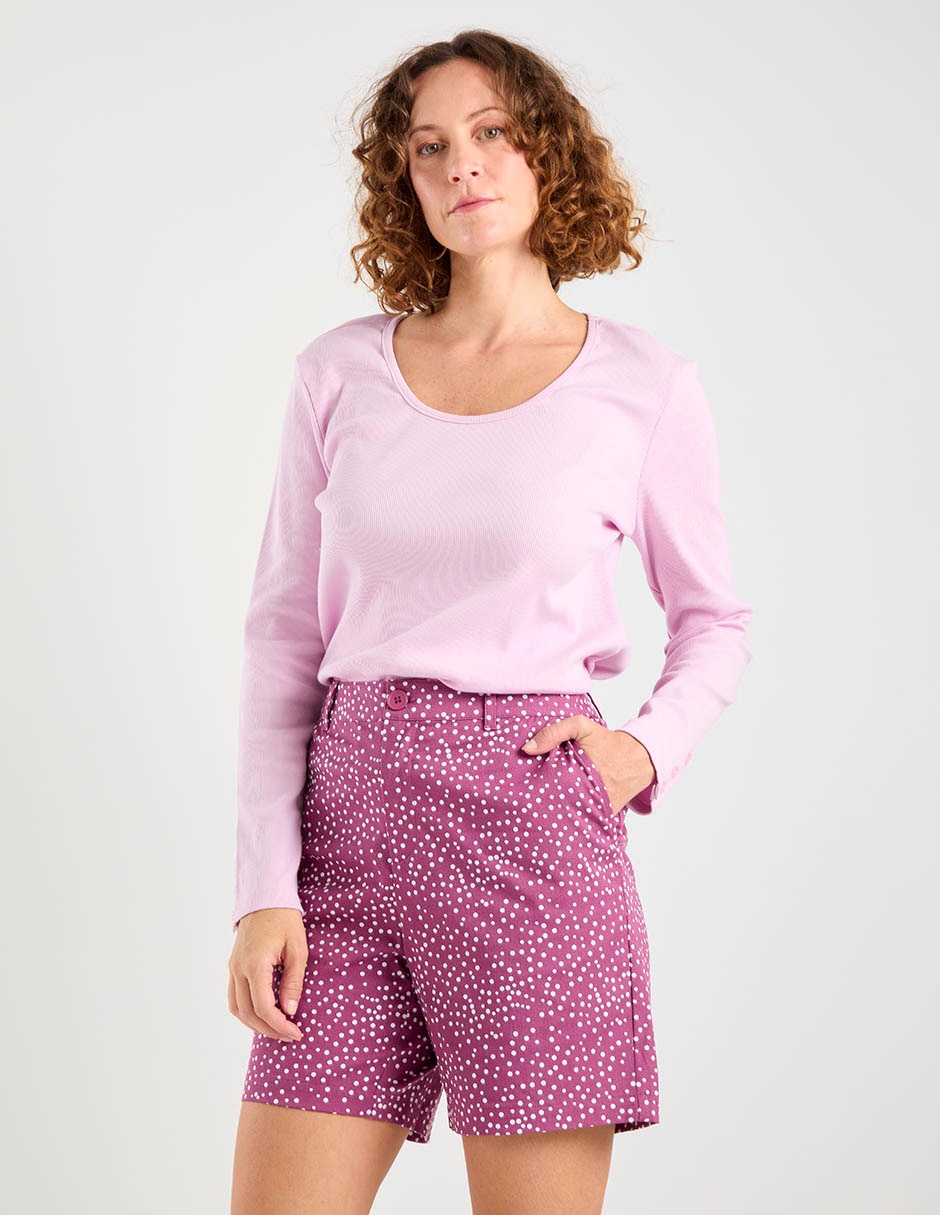 Short Weekend de gabardina para mujer