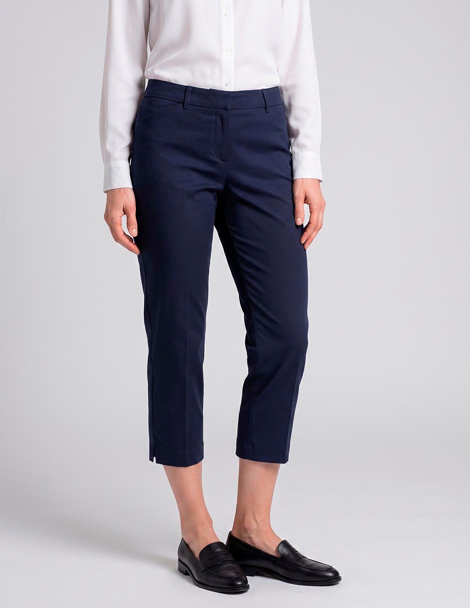Pantalón capri slim para mujer