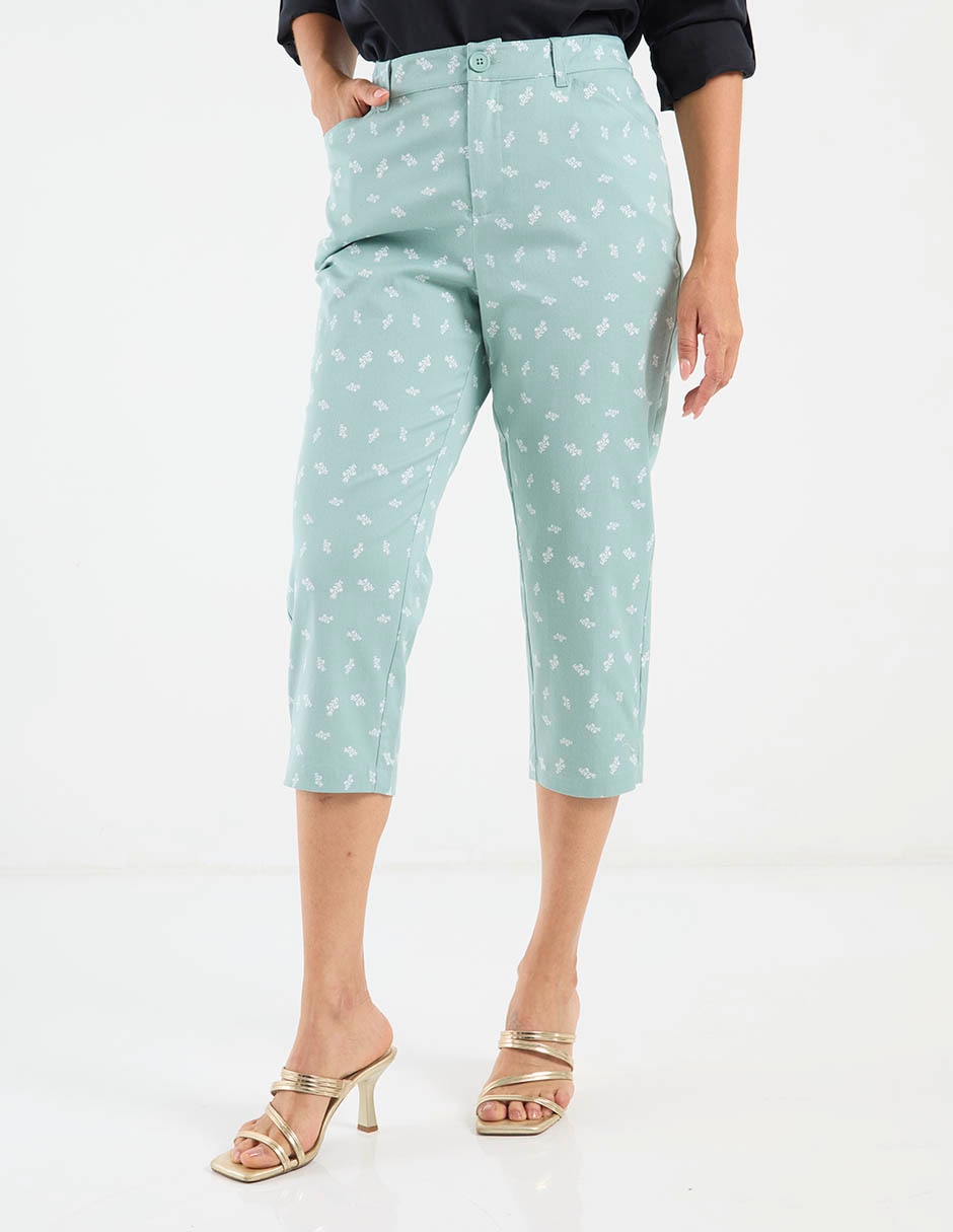 Pantalón capri regular para mujer 1