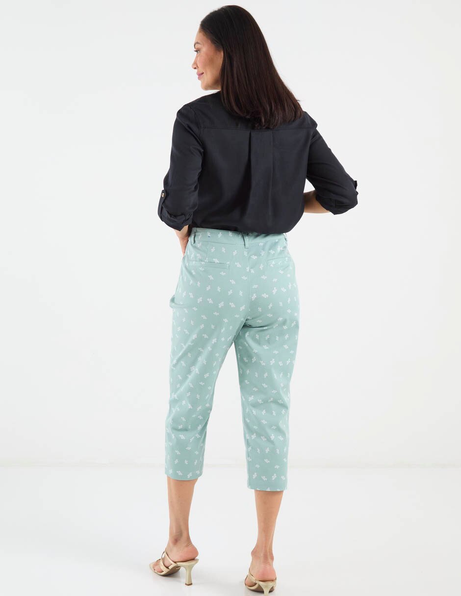 Pantalón capri regular para mujer 6