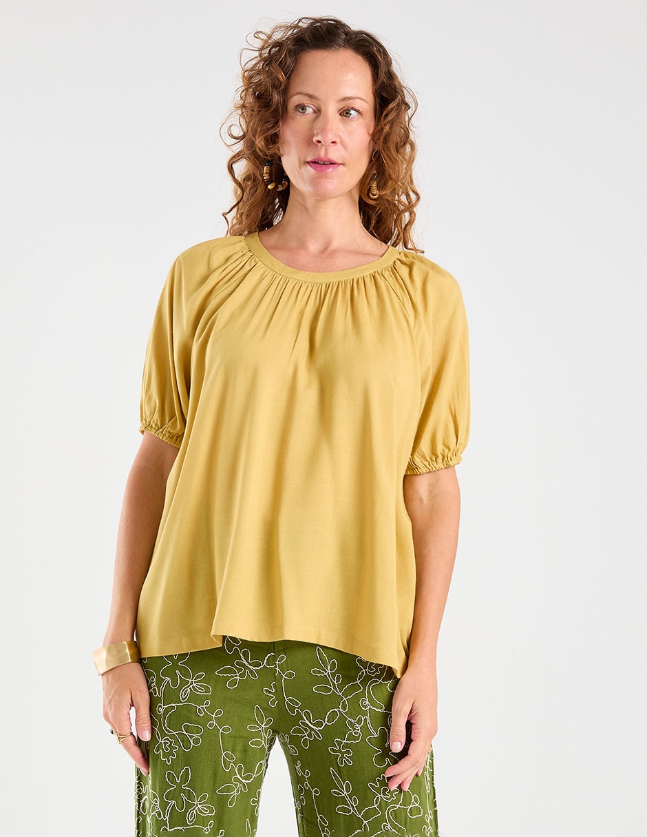 Blusa Weekend manga corta para mujer