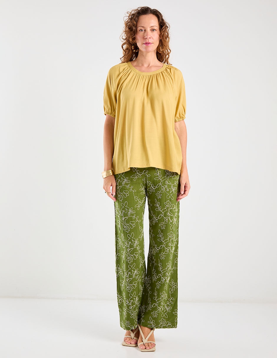 Blusa Weekend manga corta para mujer