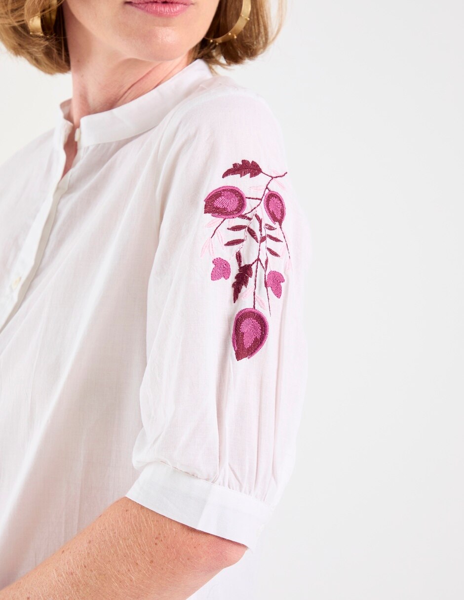 Blusa manga al codo para mujer 6