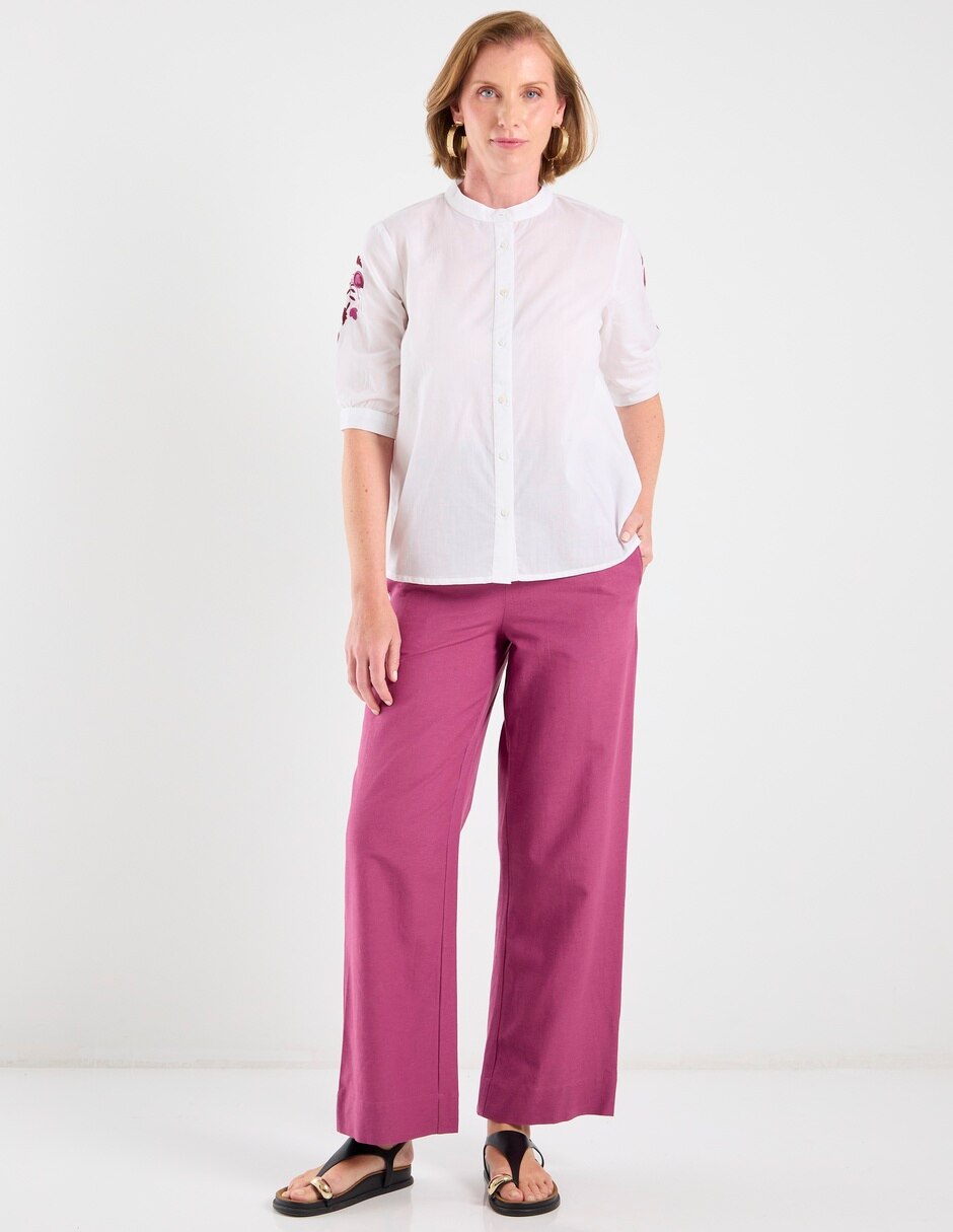 Blusa manga al codo para mujer 8