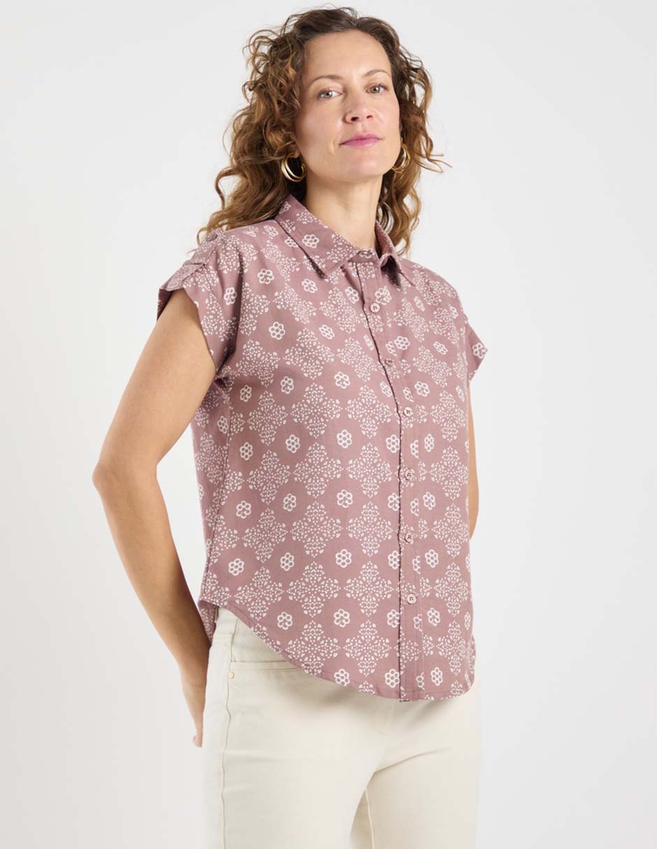 Blusa manga corta para mujer 5