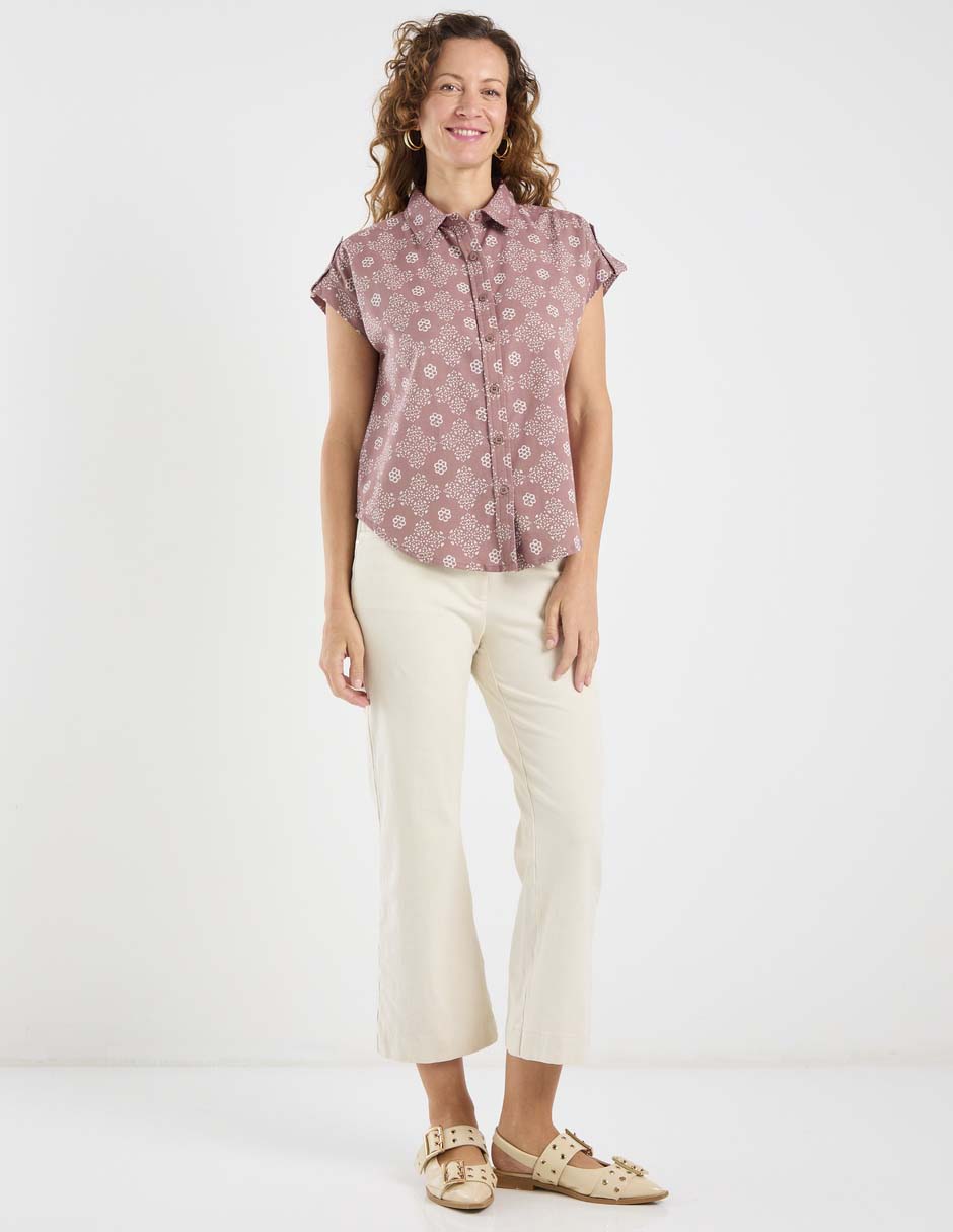 Blusa manga corta para mujer 4