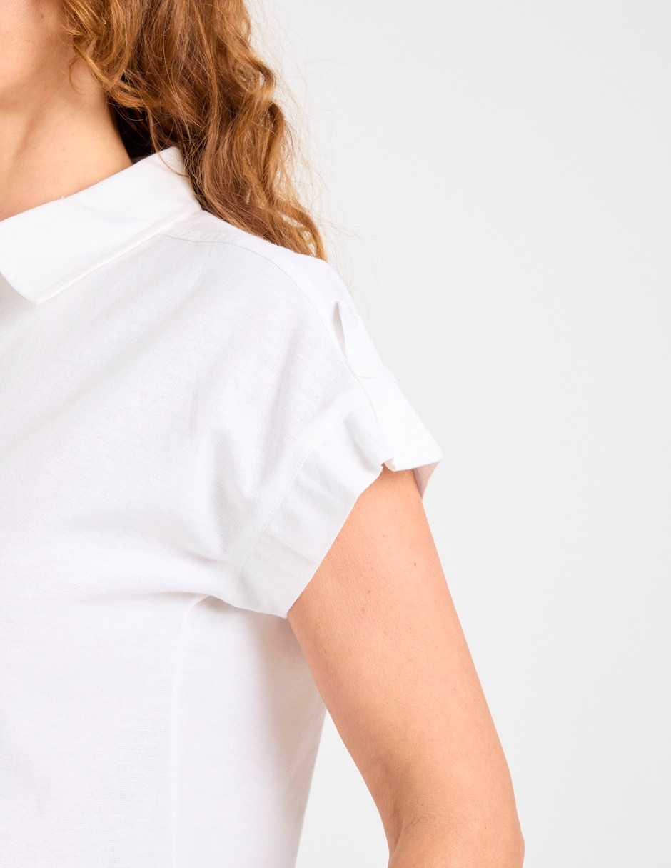Blusa manga corta para mujer 5